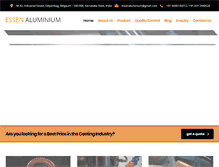 Tablet Screenshot of essenaluminium.com